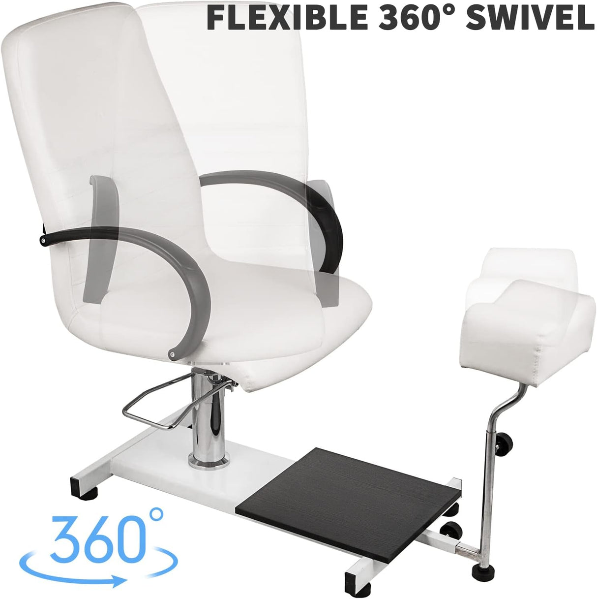 Happybuy Unidad de pedicura de spa ajustable de limpiar blanco