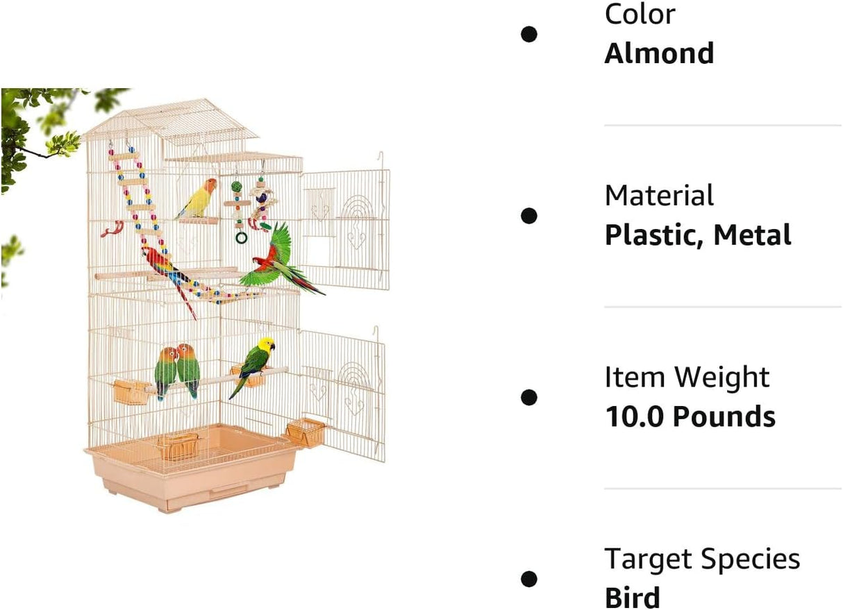 Jaula de vuelo grande para cacatúas canarios BestPet