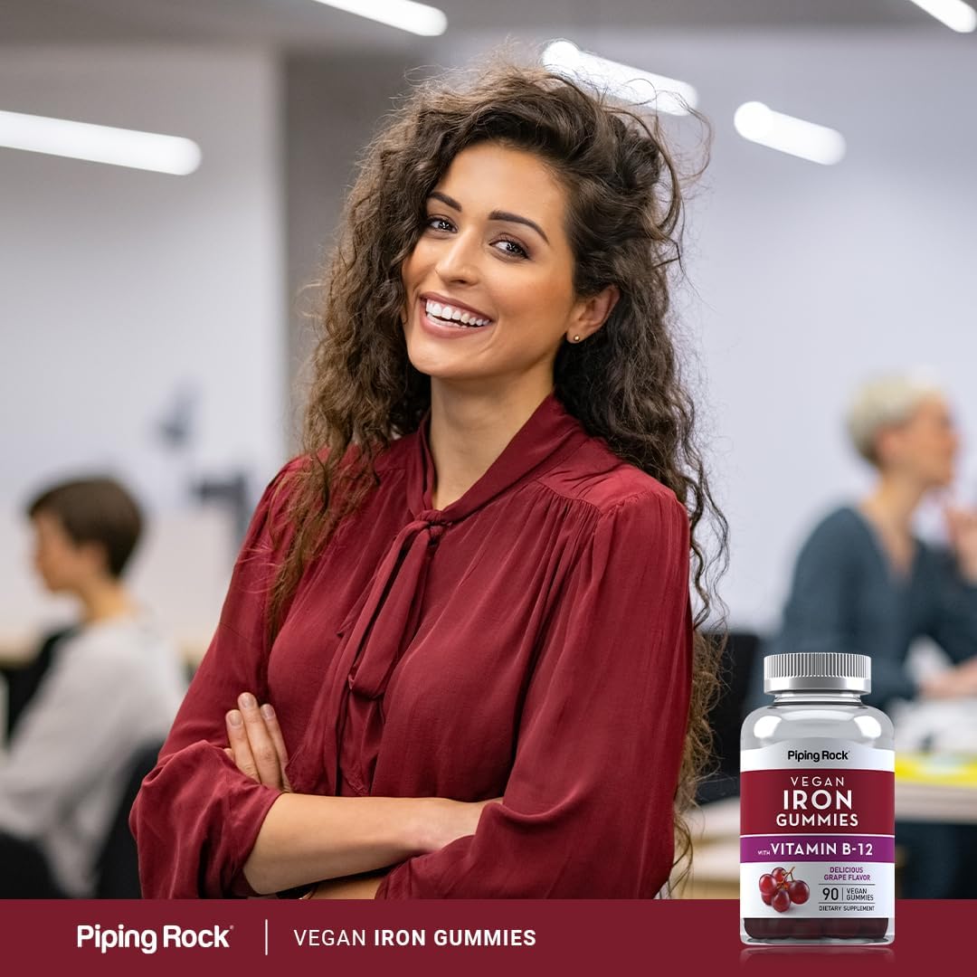 Suplemento Gomitas de hierro con vitamina B-12 90 unidades