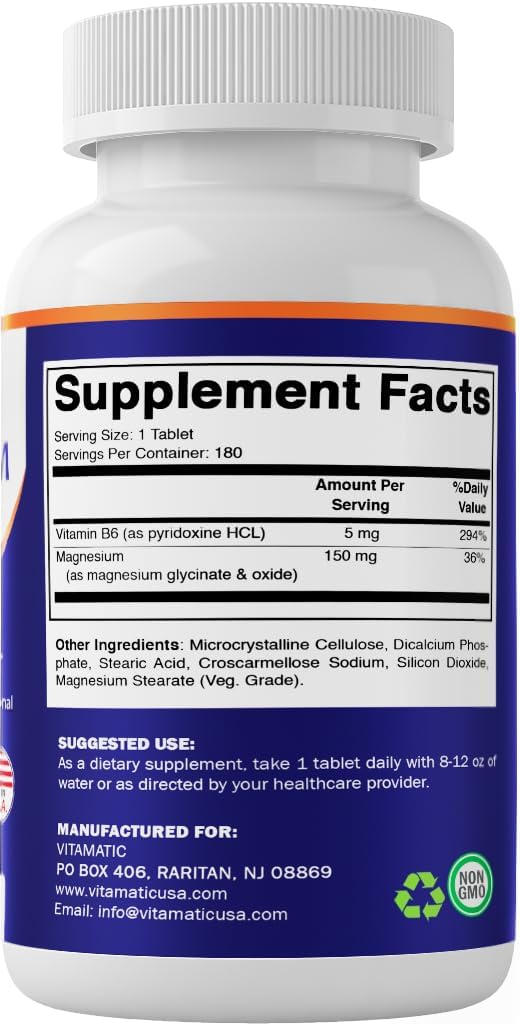 Vitamatic Magnesio Glicinato 500mg – 180 Tab Vegetarian