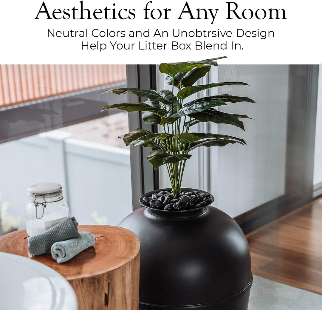 Caja de Arena Secreta con Filtro de Carbón y Planta Artificial