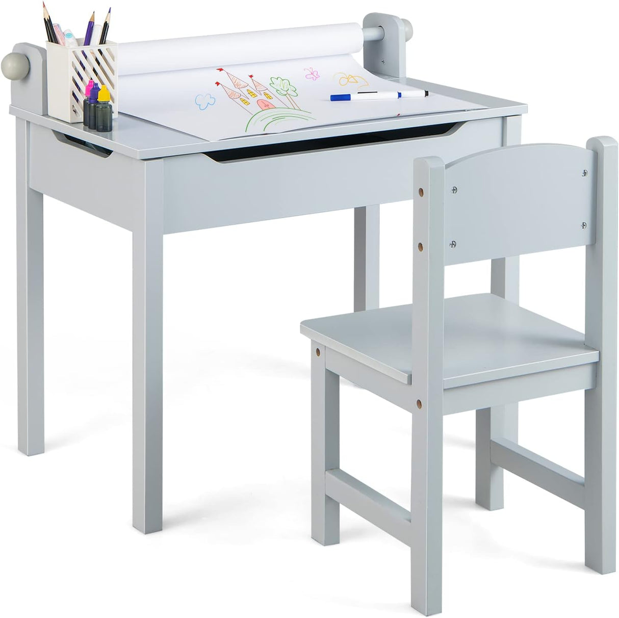 Juego de mesa y silla para niños jardín de infantes Costzon