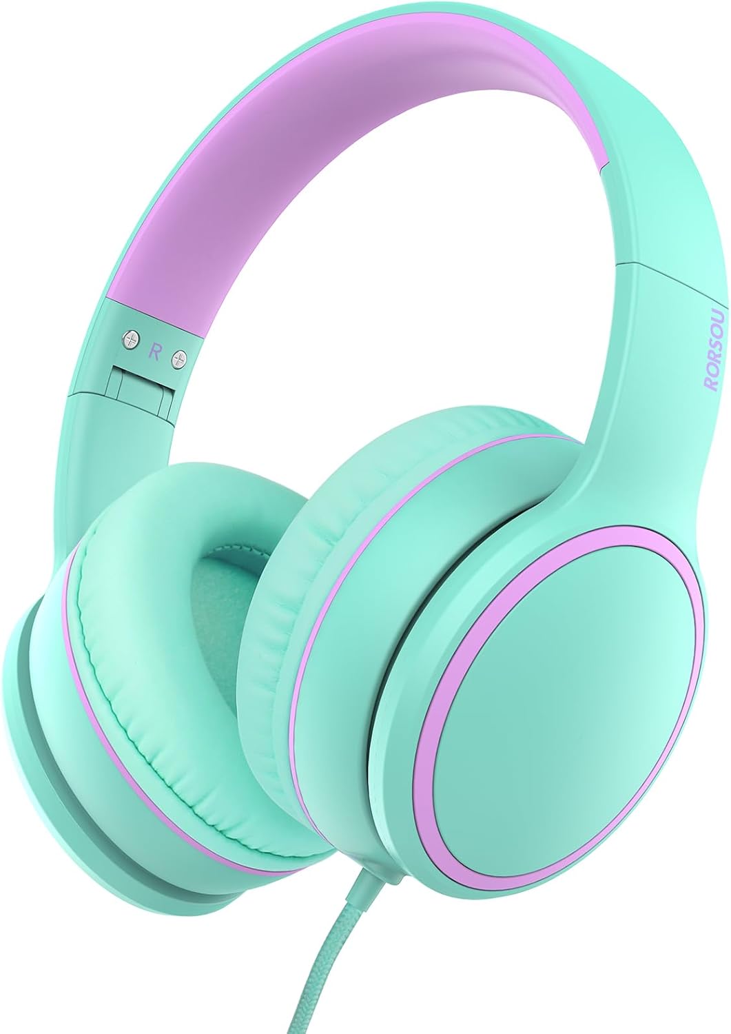 Auriculares RORSOU R10 con micrófono, ligeros y plegables