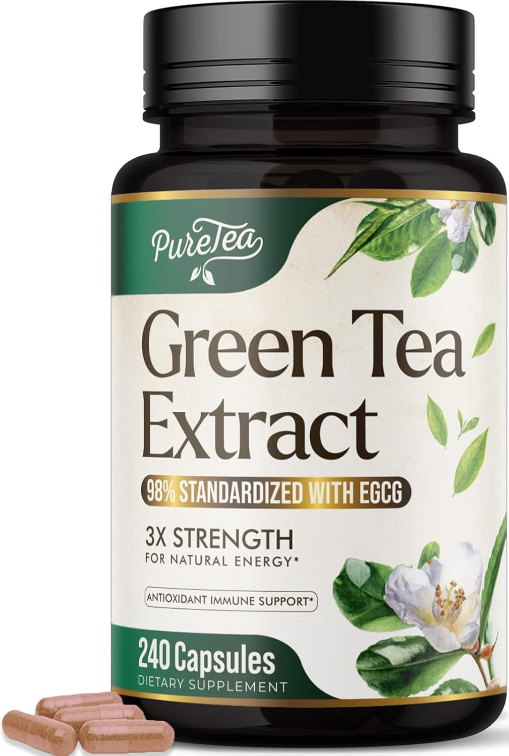Suplemento Píldoras de extracto de té verde de 1000 mg EGCG