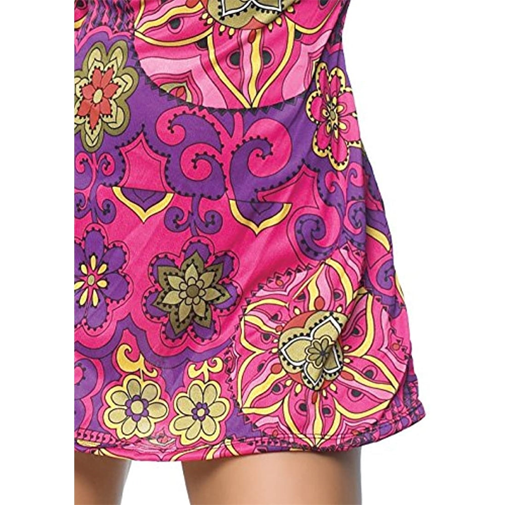 Disfraces - Disfraz de hippie para mujer, 2 piezas