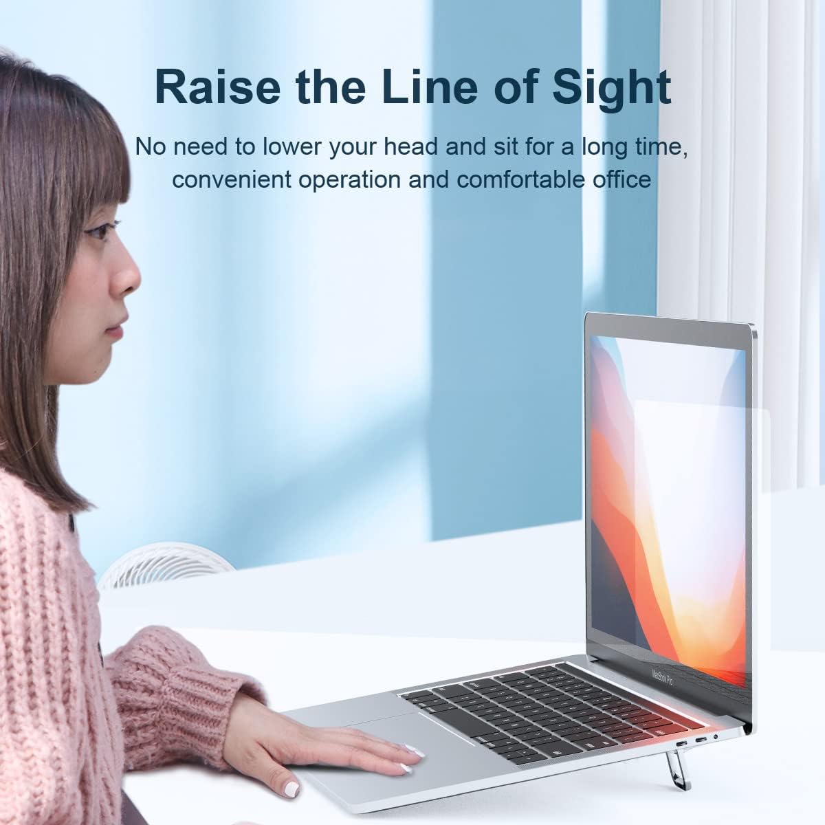 Hagibis Soporte para laptop de altura ajustable