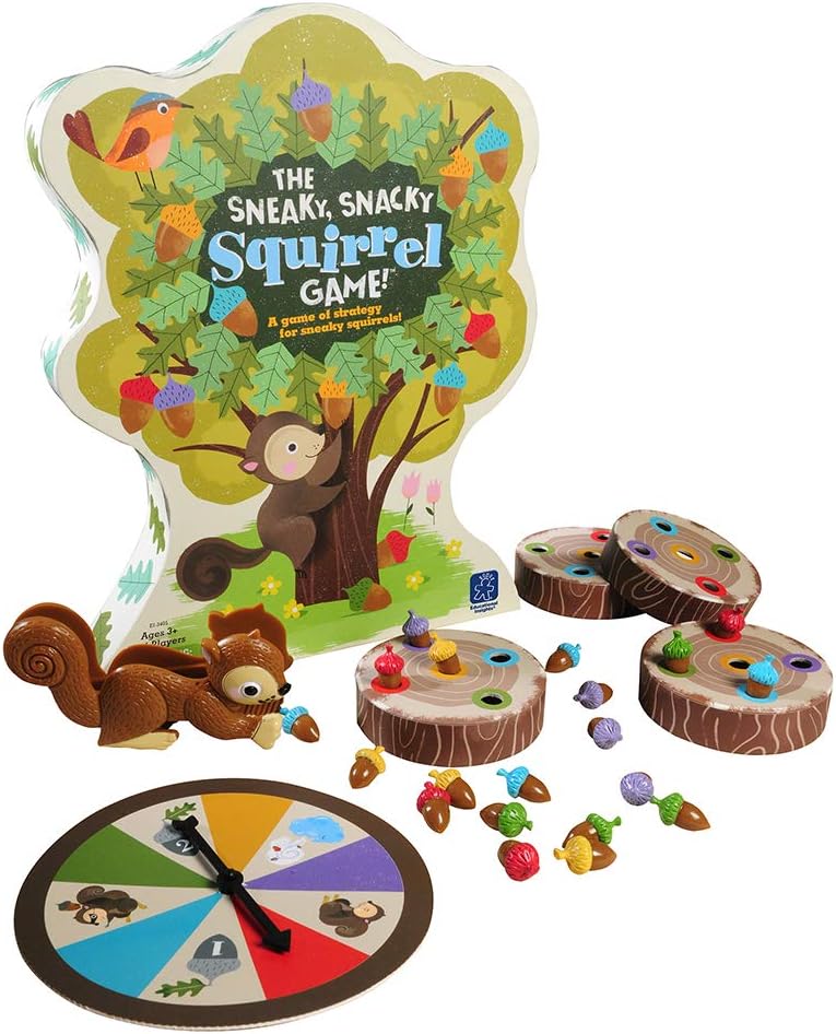 Juego de Mesa Sneaky Snacky Squirrel, educativo para niños 3+