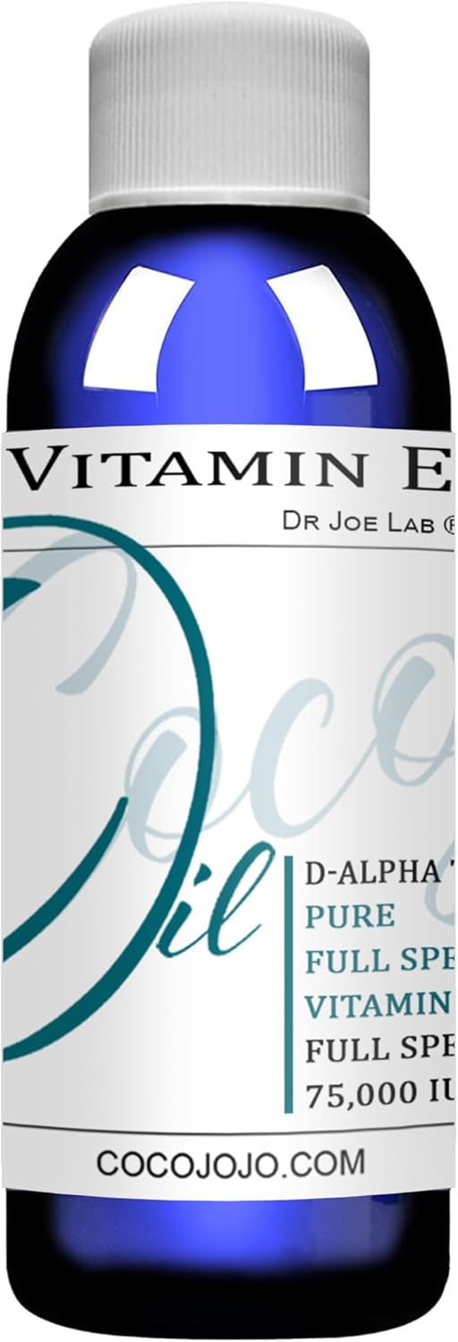 Aceite de Vitamina E Puro y Sin Diluir - 75,000 UI - Rejuvenecedor