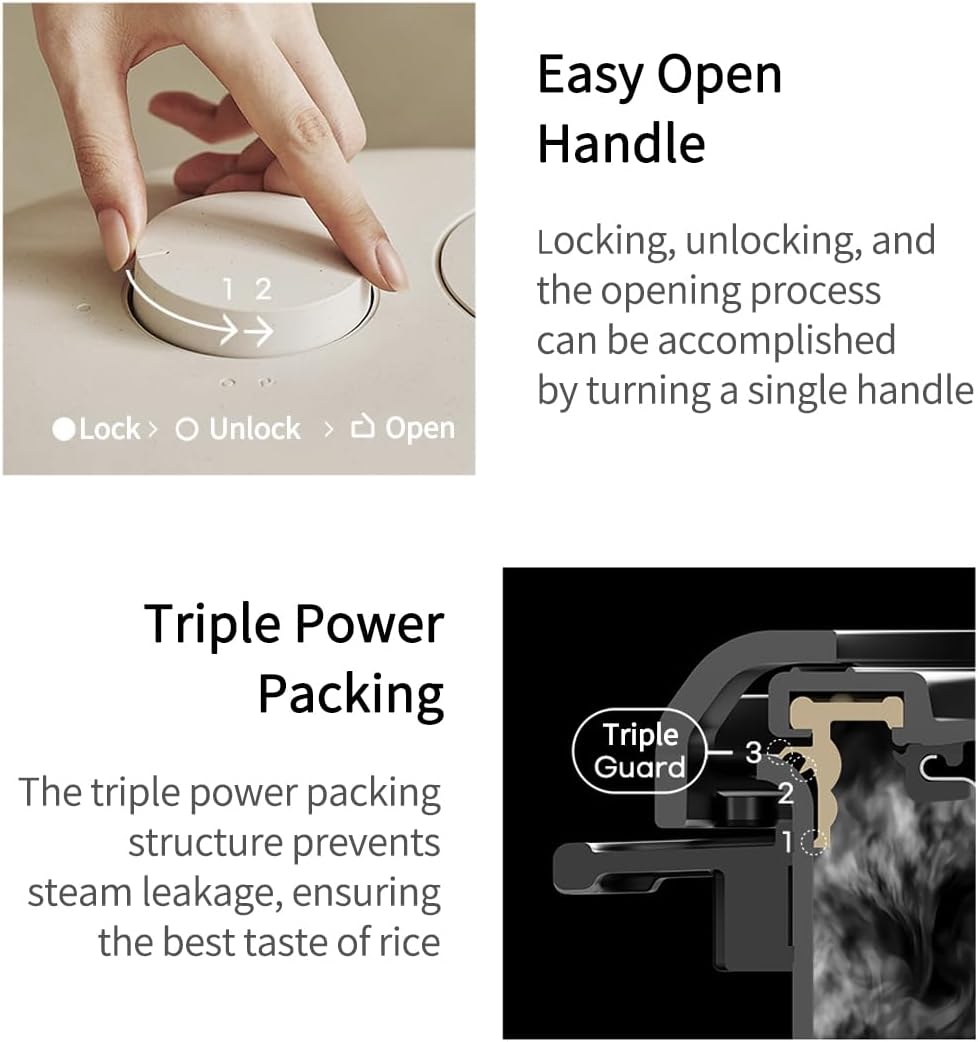 Olla arrocera a inducción CUCHEN CRH-TWS0610PWUS 6 tazas