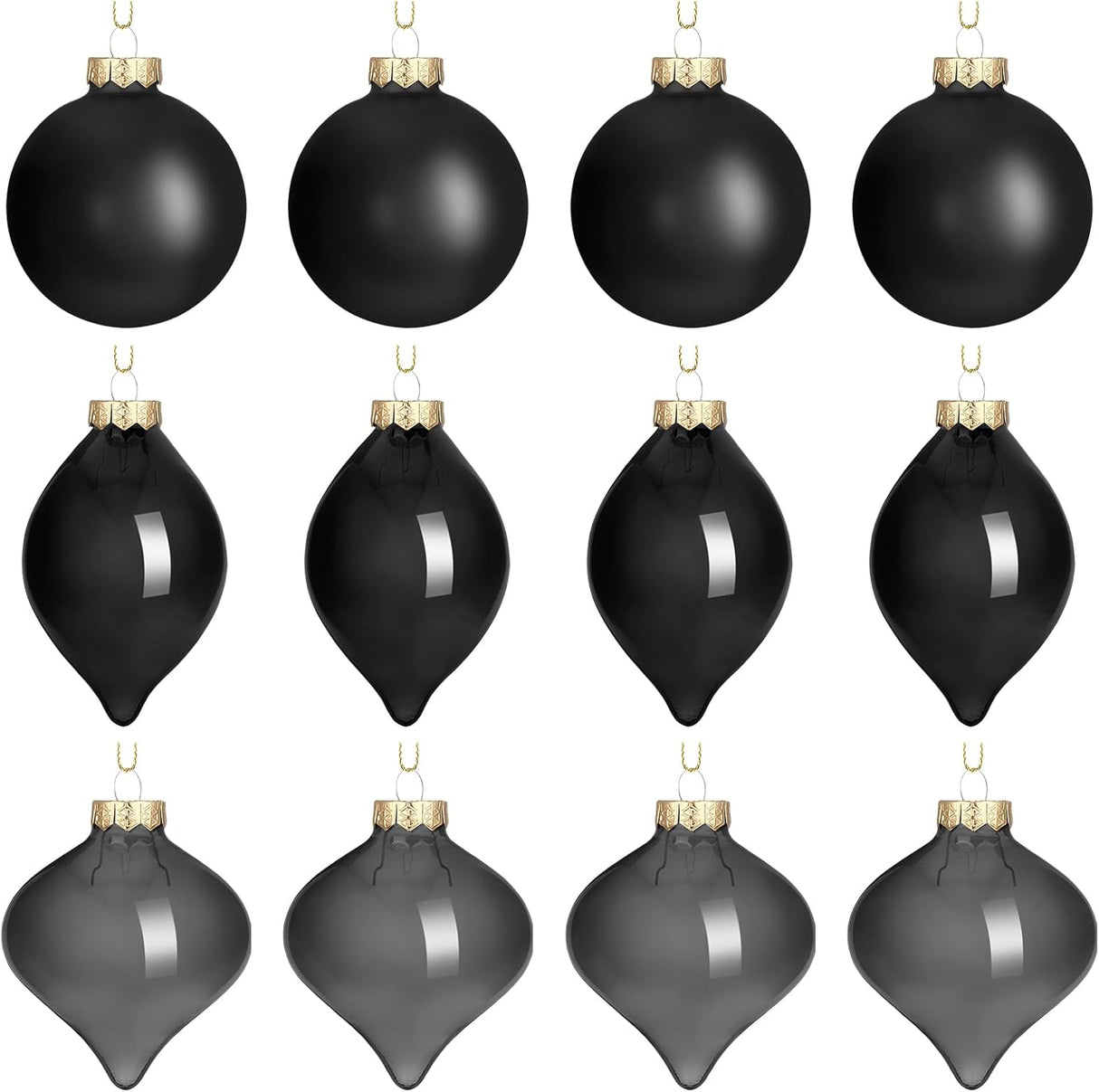 Conjunto de 12 Bolas de Vidrio Zomiboo 3.15 para Árbol Navidad