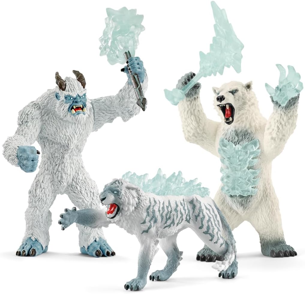 Conjunto de Monstruos Schleich Eldrador: Hielo, Tigre y Oso