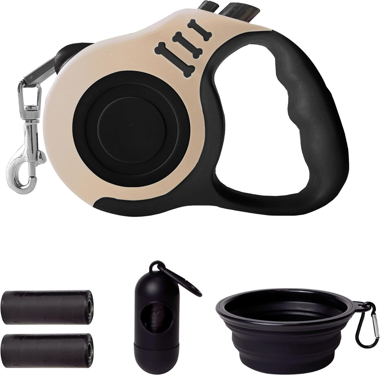 Correa Retráctil Automática para Perros con Accesorios