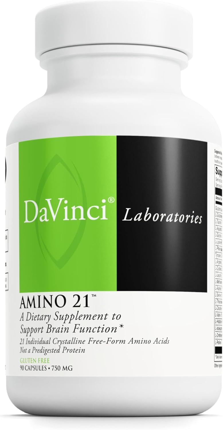 Aminoácidos Davinci Labs Amino 21 para cerebro y músculos