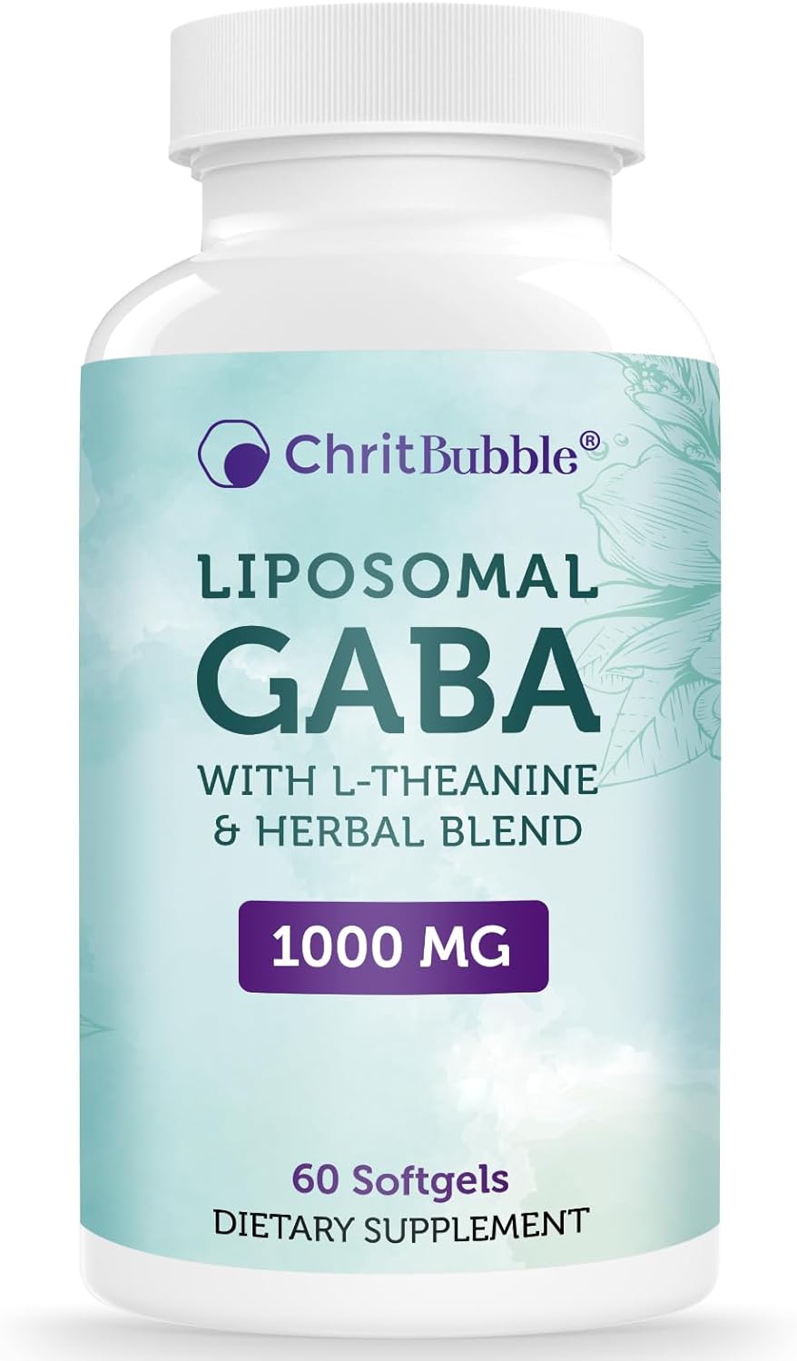 Suplementos liposomales GABA de 1000 mg con L-teanina