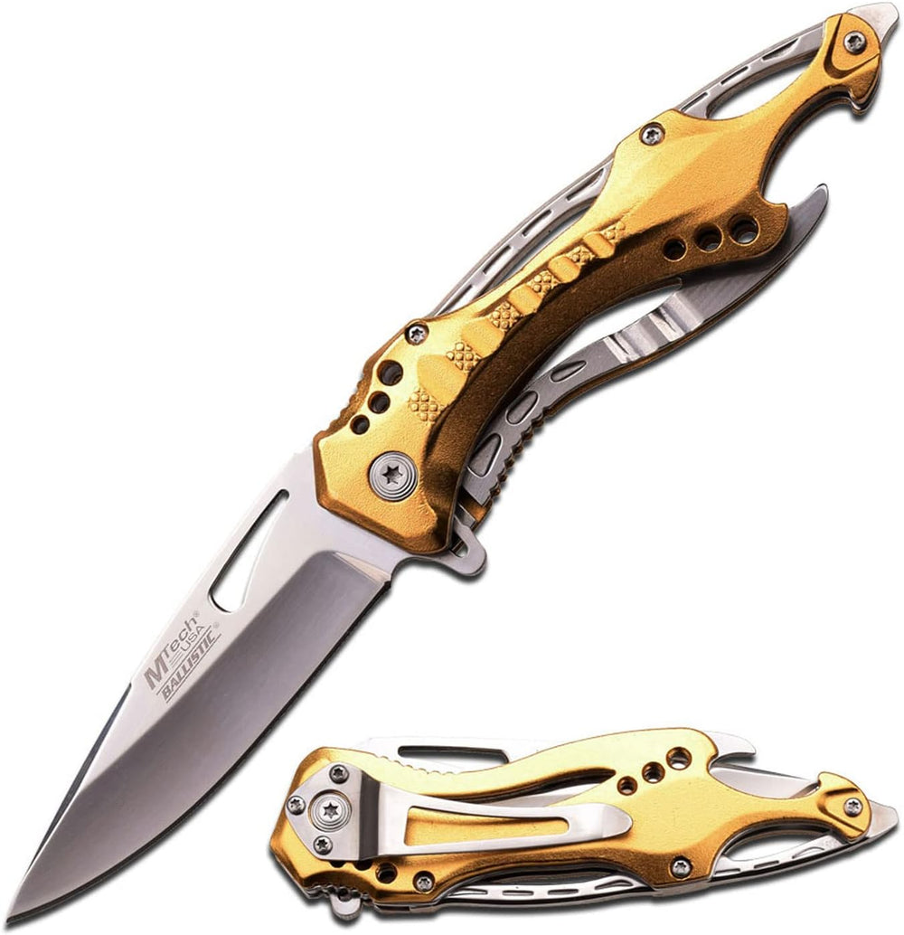 Cuchillo plegable táctico con asistencia de resorte MT-A705