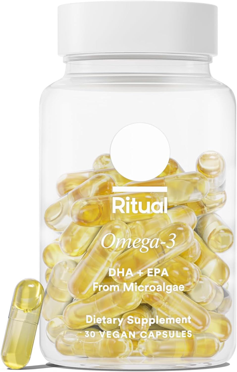 Omega 3 DHA y EPA Vegano - Microalgas Sostenibles, 30 Días
