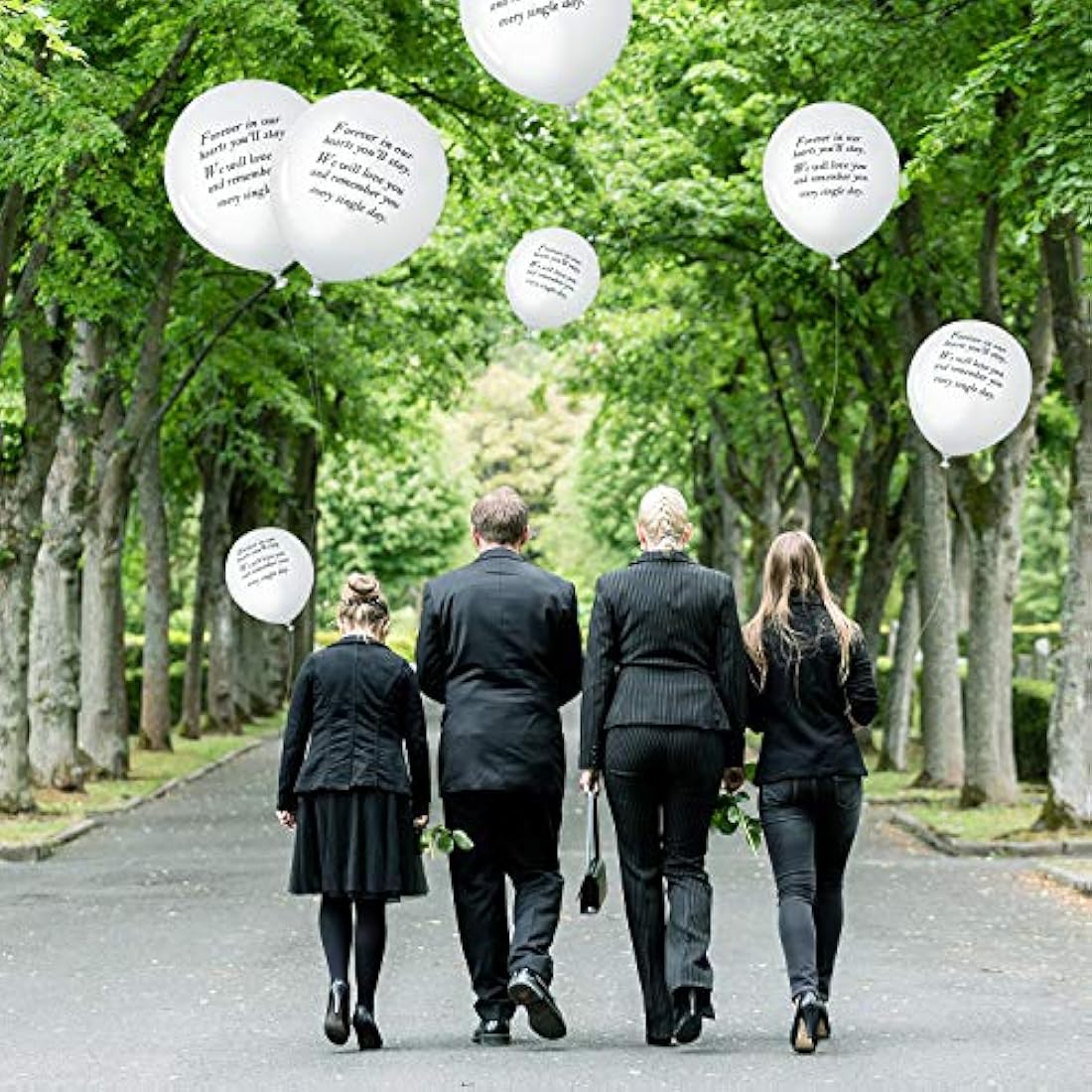 Globos de recuerdo biodegradables para decoración funeraria