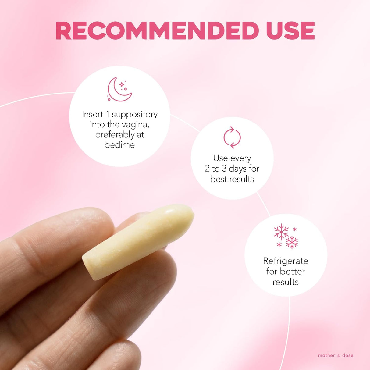 Supositorio de ácido hialurónico HydraDose hidratante 10 und