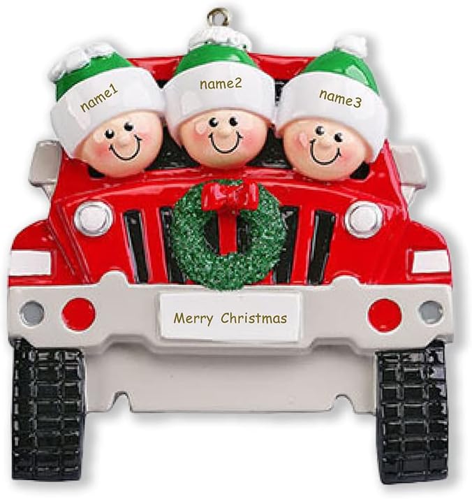 Adornos Navideños Personalizados Jewelstruck para Familia 2024