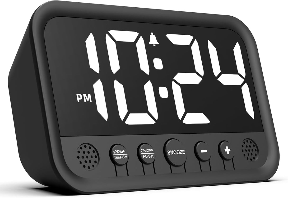 Reloj Digital LED Pequeño con Alarma Fuerte y Funciones Ajustables