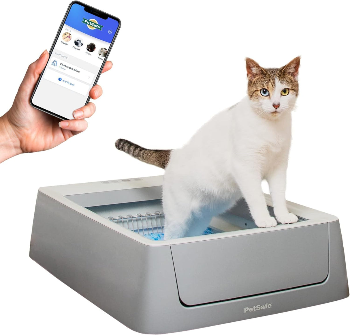Caja de arena para gatos Wifi Crystal Smart (Wi-Fi) PetSafe
