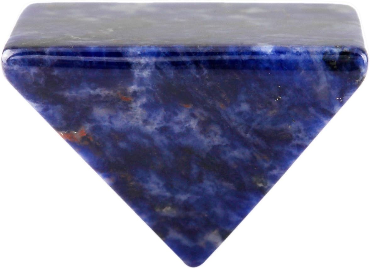 rockcloud Figura de pirámide de piedra metafísica sanadora, de cristal, cuarzo rosa, y fluorita.