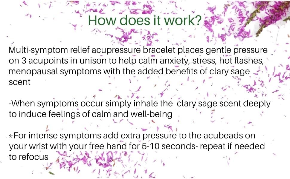 Pulsera de alivio de la menopausia sofocos naturales