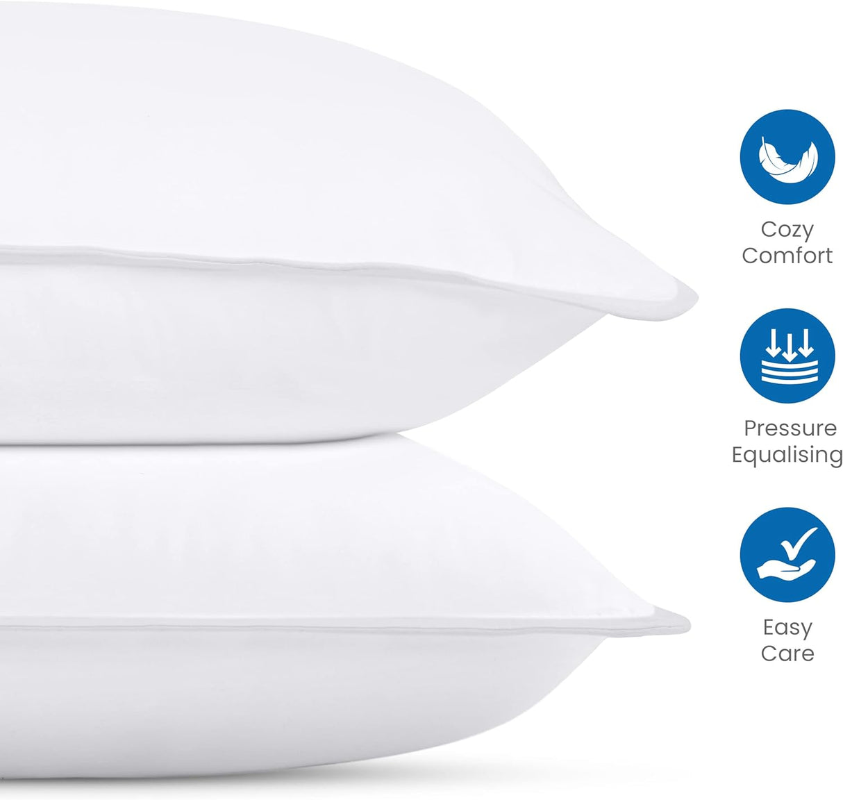Cojines Utopia Bedding para dormir, tamaño Queen, set de 2