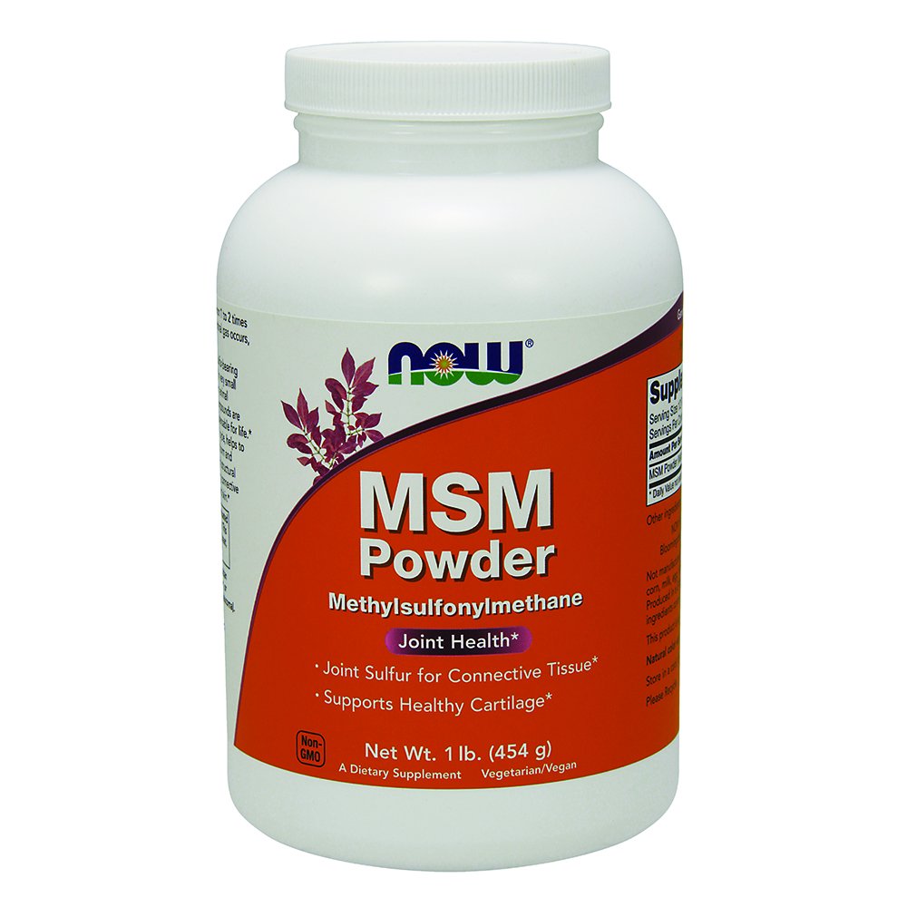 NOW MSM Pure Powder, 1 libra