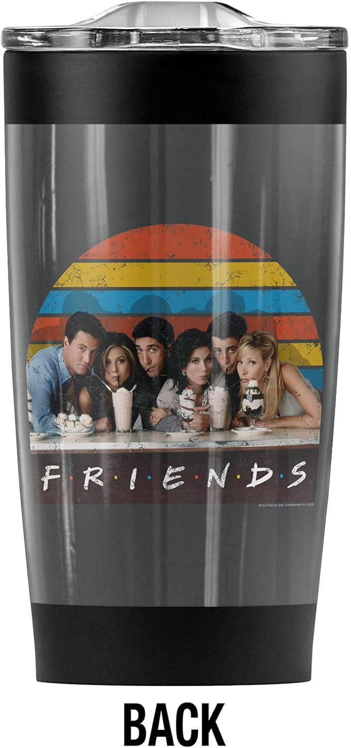 Taza de Viaje Friends 20 oz Acero Inoxidable Aislada con Tapa