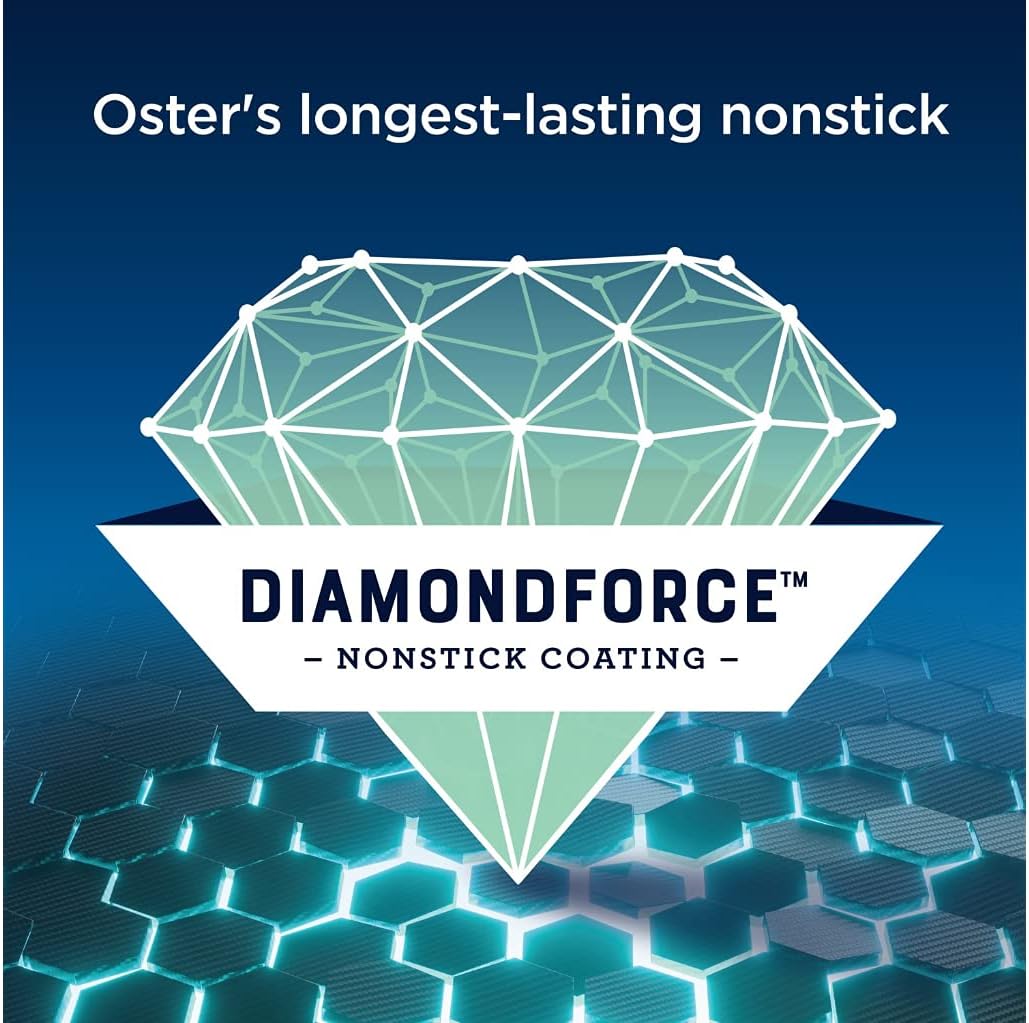 Waflera belga Oster con recubrimiento antiadherente DiamondForce