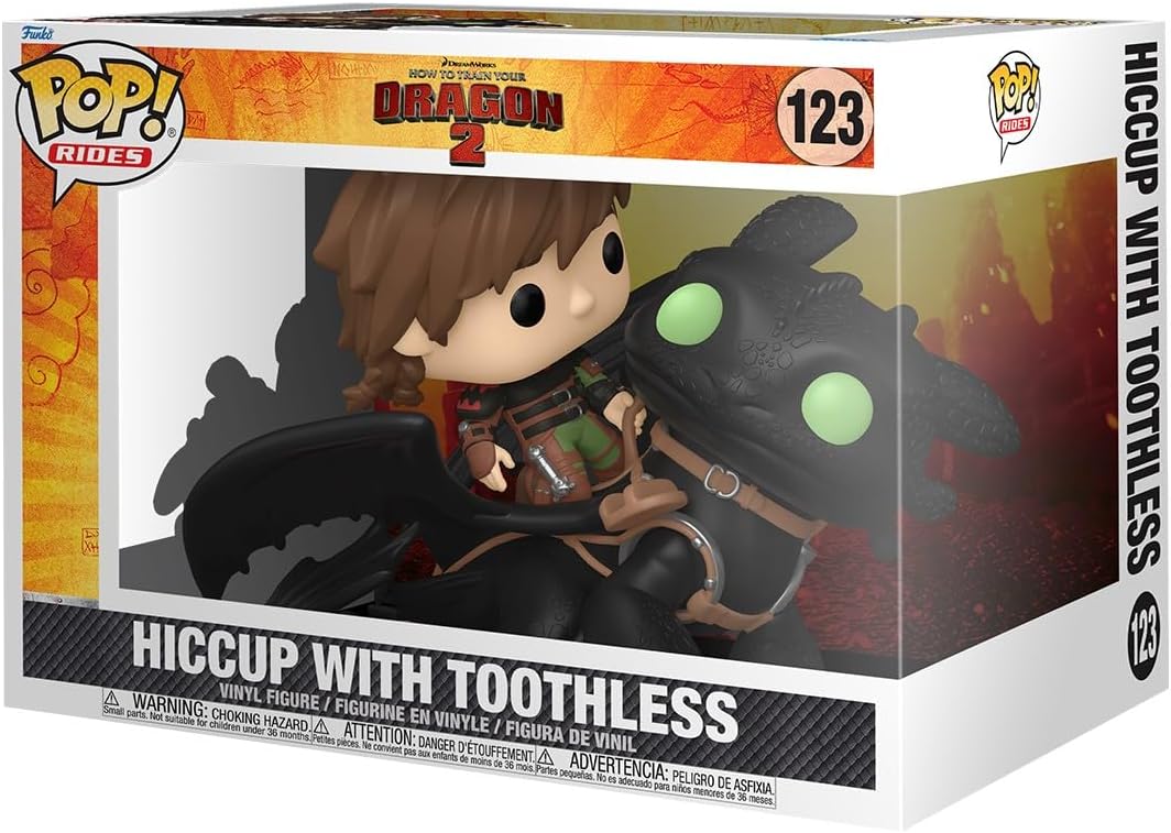 Funko Pop! Rides DLX: Hiccup y Toothless - Cómo entrenar dragones