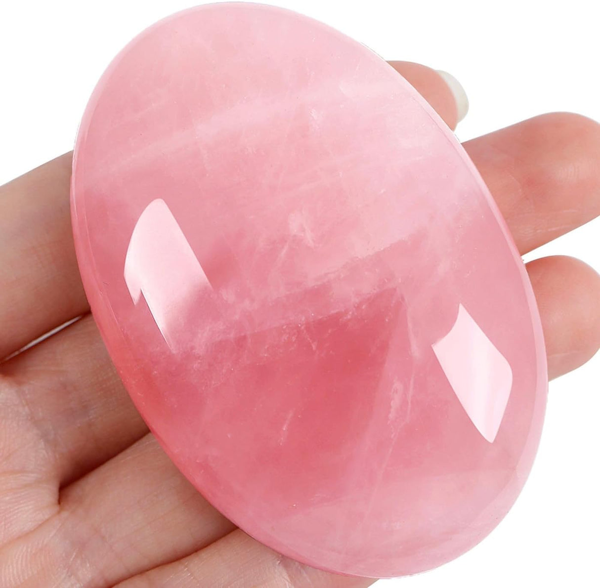 Cristales de cuarzo rosa de 2.4in, cristales curativos
