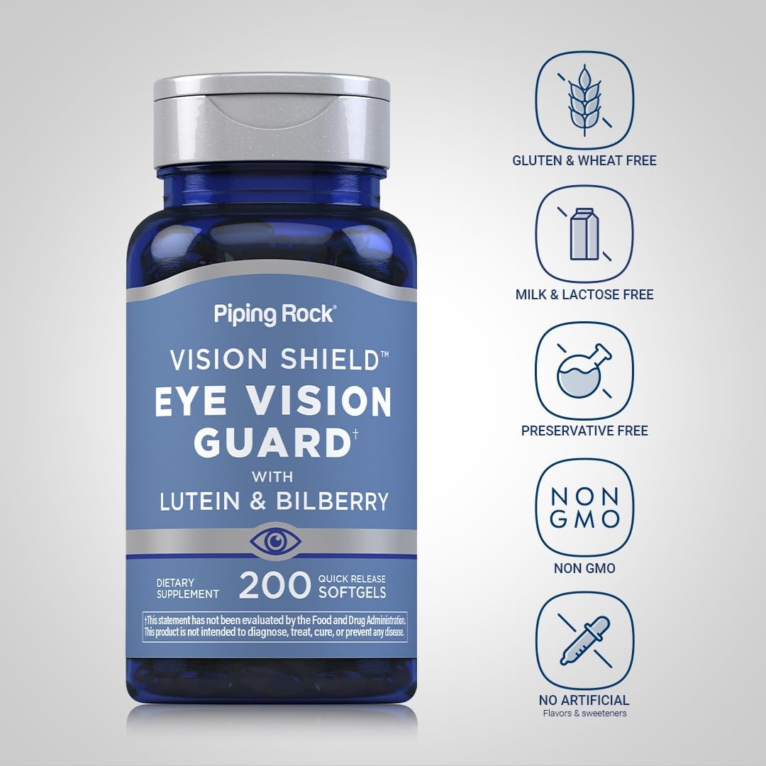 Piping Rock Suplementos de luteína y zeaxantina 200 cápsulas