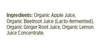 Jugo De Jengibre, Remolacha Y Manzana Orgánica