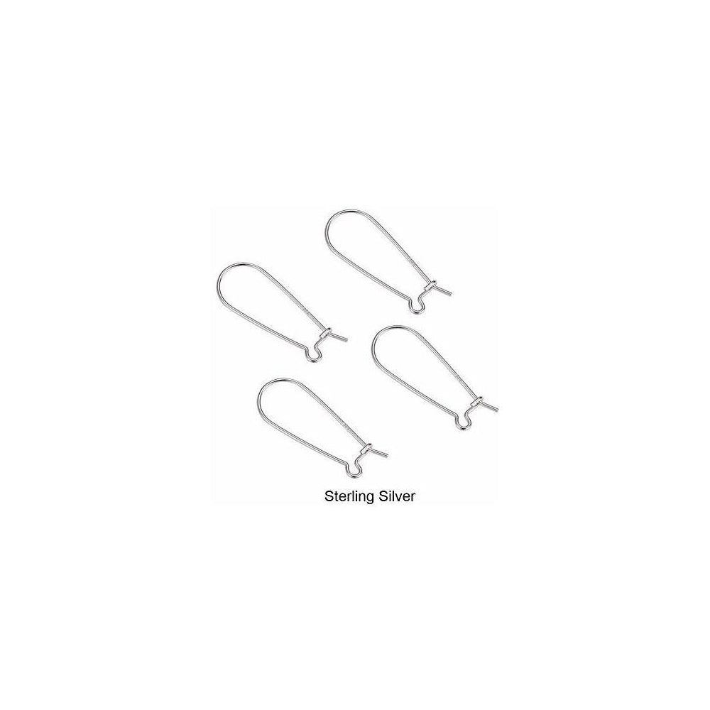 Pendientes de plata esterlina - de palanca 4 piezas