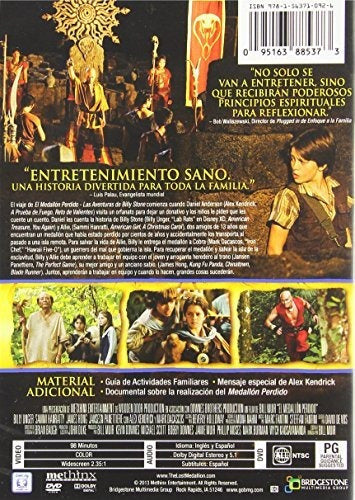 DVD, El Medallón Perdido: Las Aventuras De Billy Stone