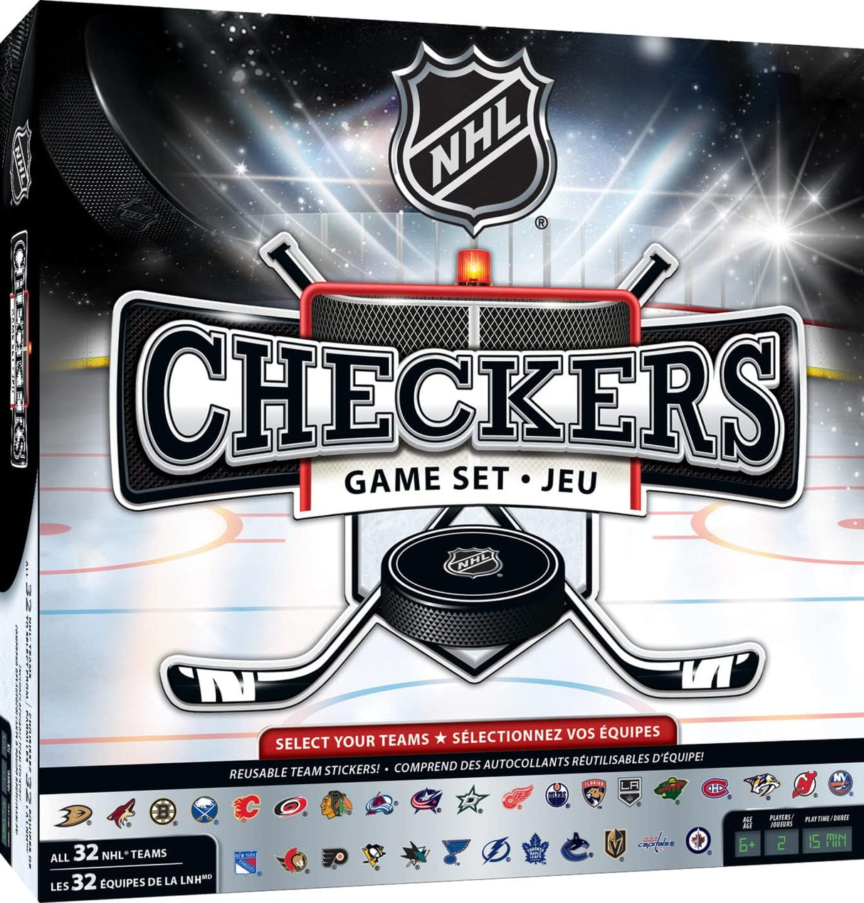 Juego de Damas NHL MasterPieces 13 x 21 Versión Completa