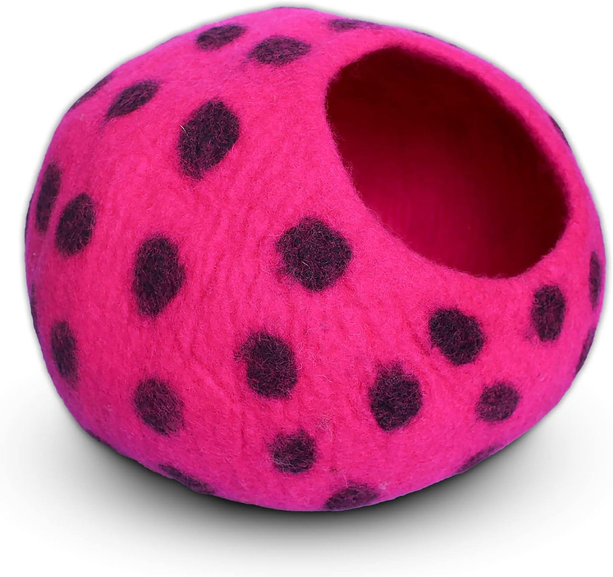 Cueva para Gatos Woolygon - Feltro Premium, Ecológica, Polka Dot