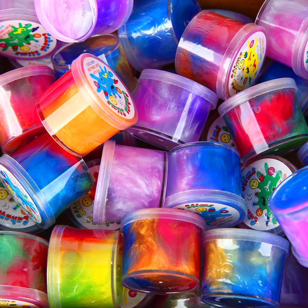 Slime de Fiesta Galaxy Slime para Niños Juguetes Antiestrés