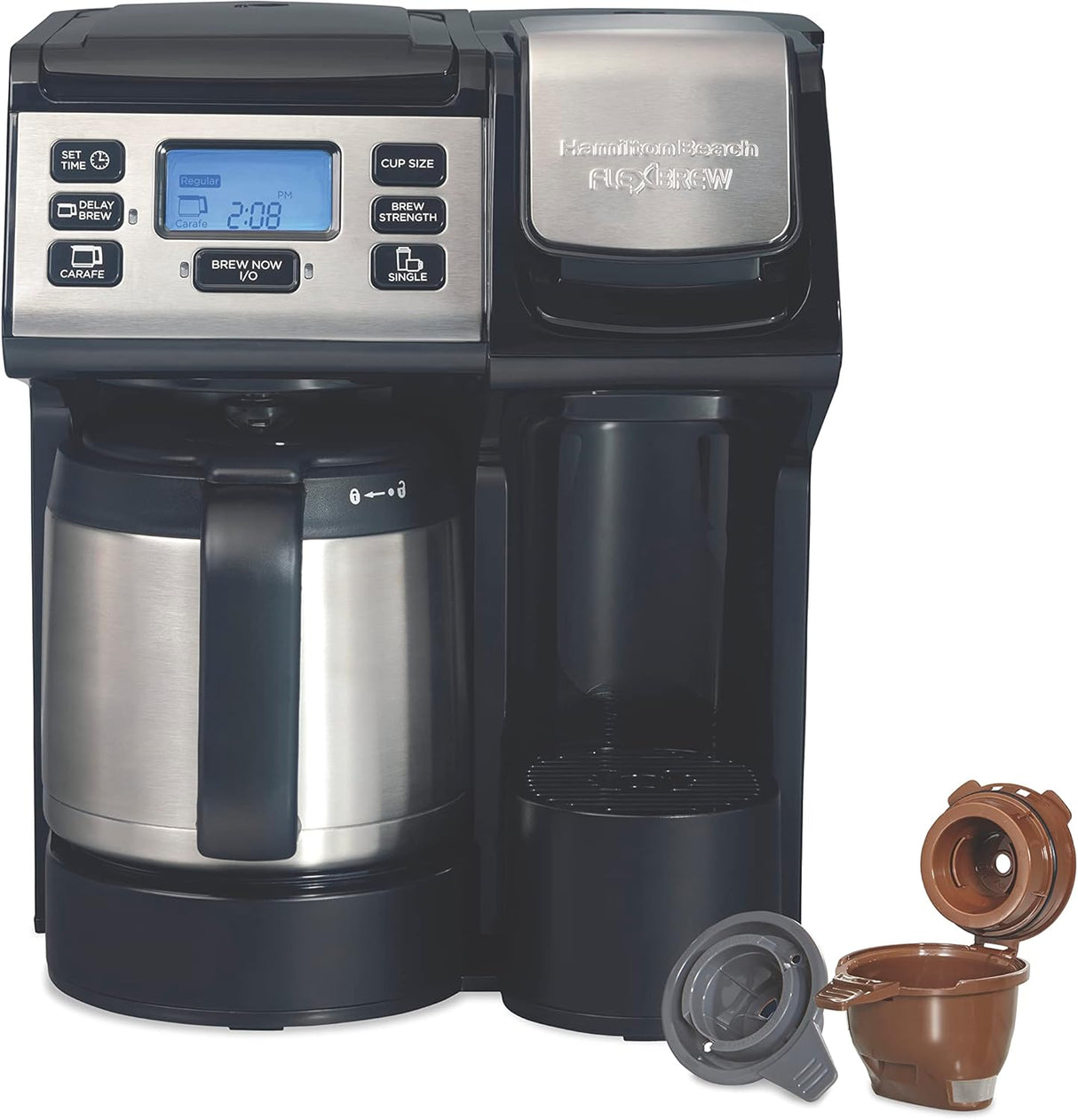 Cafetera Hamilton Beach FlexBrew, 2 formas de preparar café
