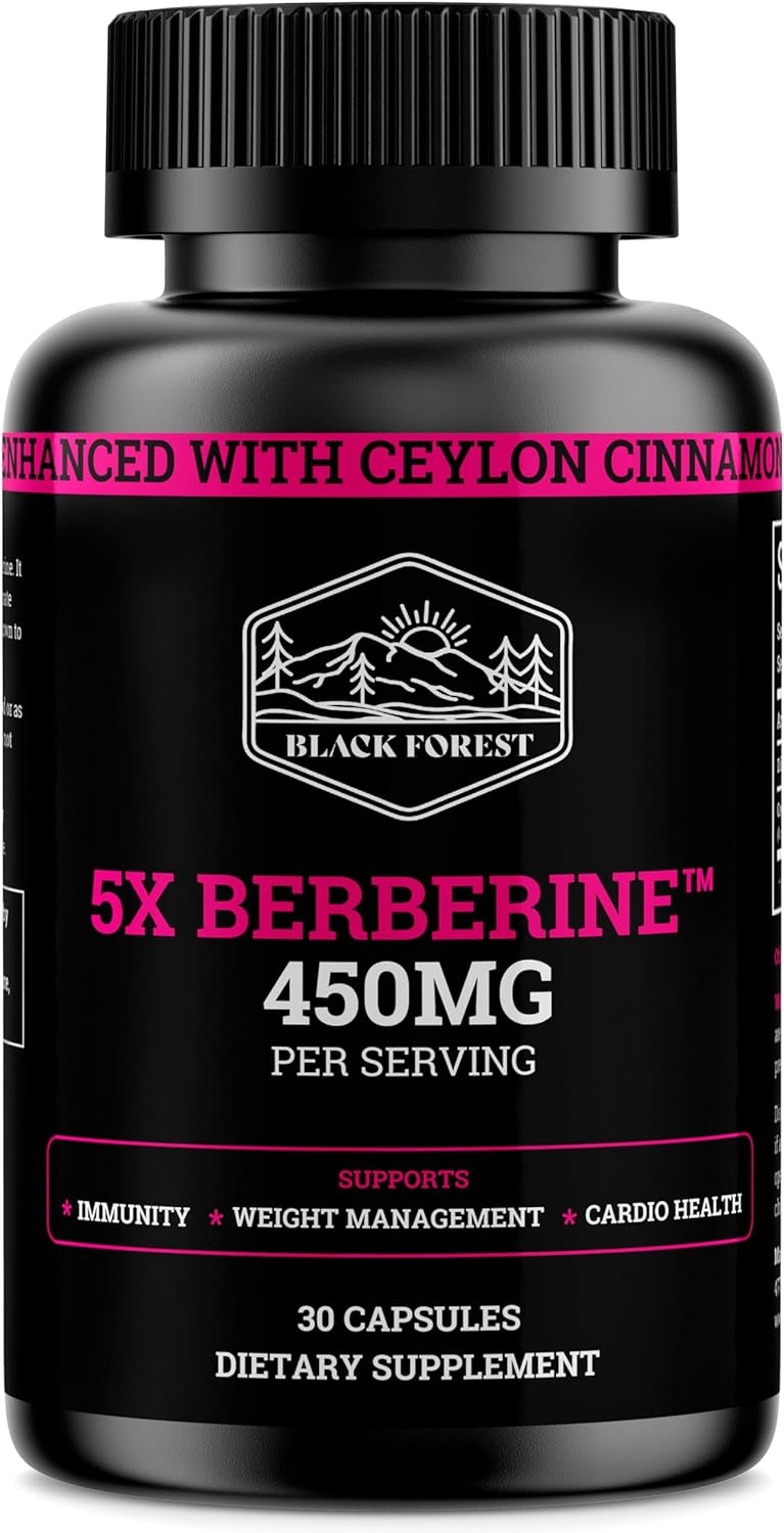 Suplemento de Berberina con Canela de Ceilán, 5X Más Efectivo