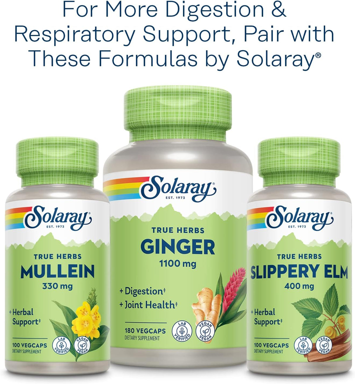 Suplemento SOLARAY Raíz de malvavisco 480 mg saludable 100u