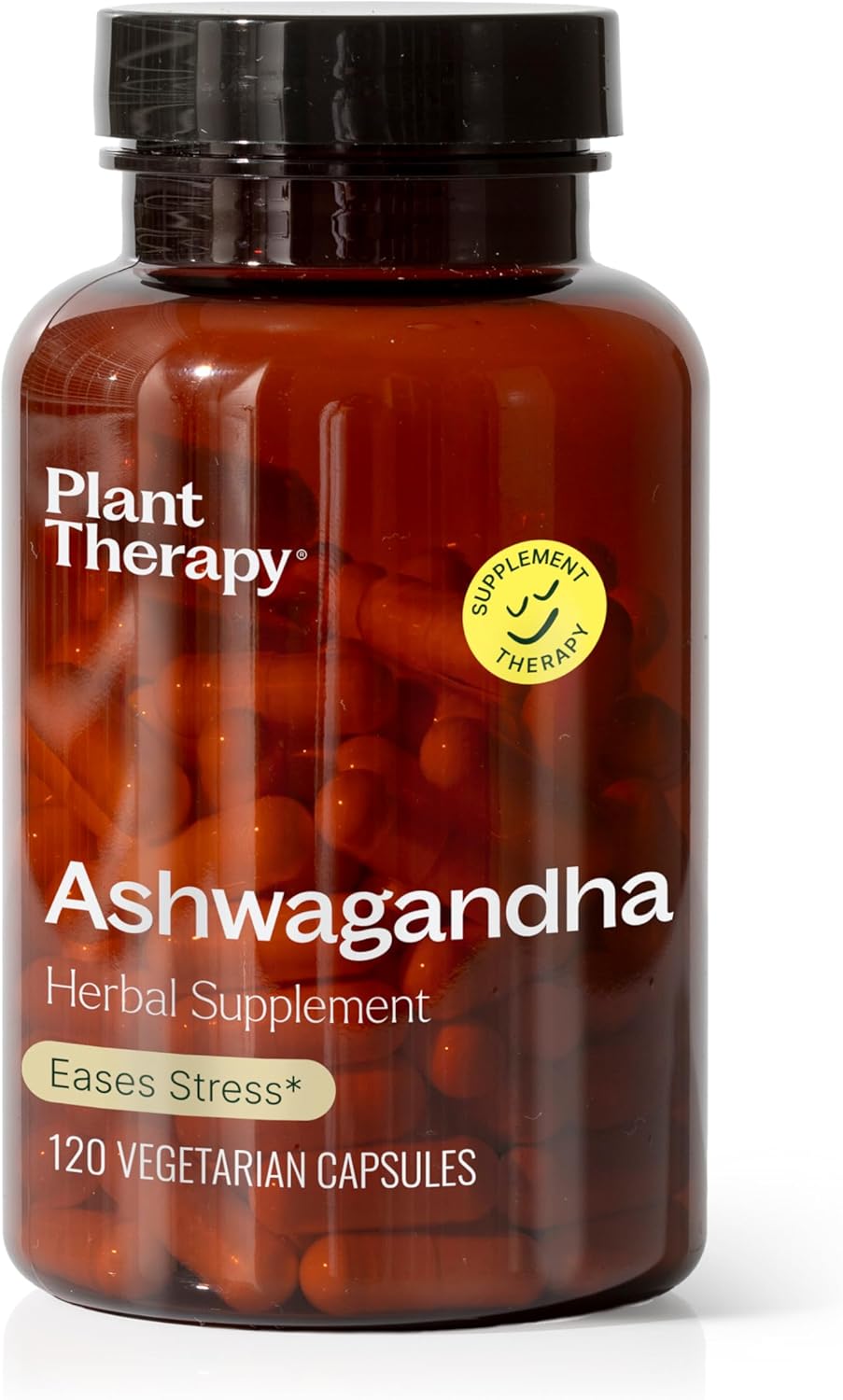 Suplemento de Ashwagandha, Plant Therapy, 120 Cápsulas Veganas