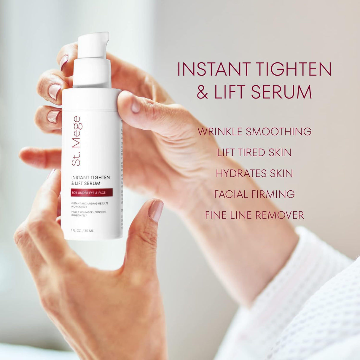 Crema de estiramiento facial instantáneo St. Mege