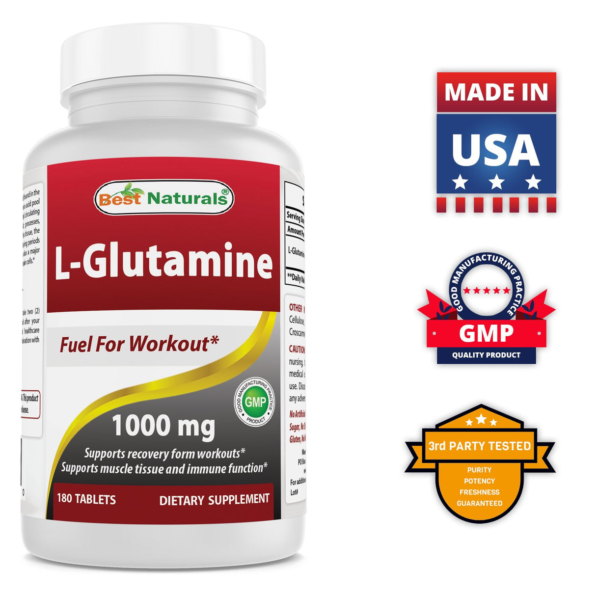 Suplemento natural 1000 mg 180 Tabletas combustible