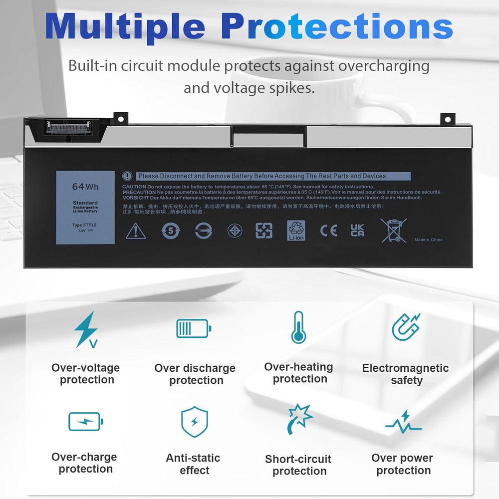 Batería 5TF10 GHXKY para Laptop Precision 7730 7740 P34E
