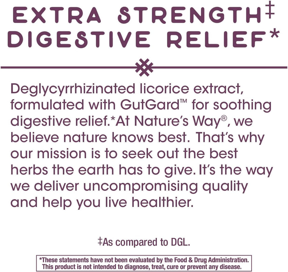 DGL Ultra Extracto de Regaliz - Nature's Way - 90 Cápsulas Veganas