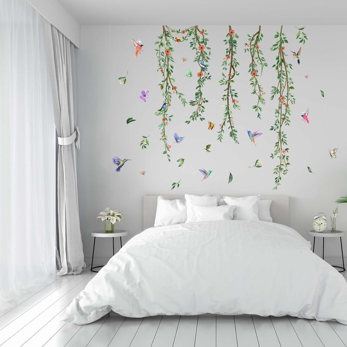 Vinilos de Pared Hojas y Flores - Decoración Familiar