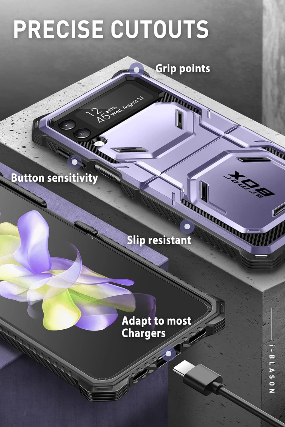 Funda resistente para Samsung Galaxy Z Flip 4 5G 2022